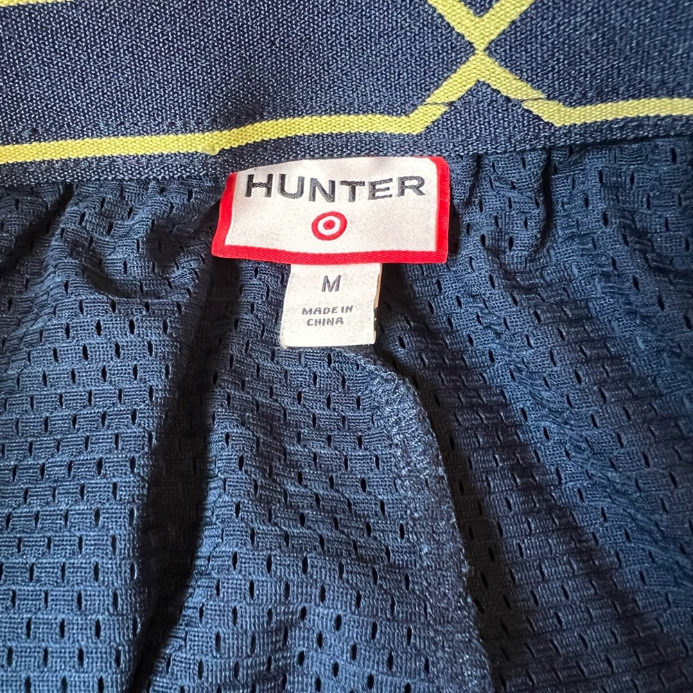 Hunter for Target Women's Athletic Shorts with Side Zips Blue / Yellow | Medium - Picture 9 of 12